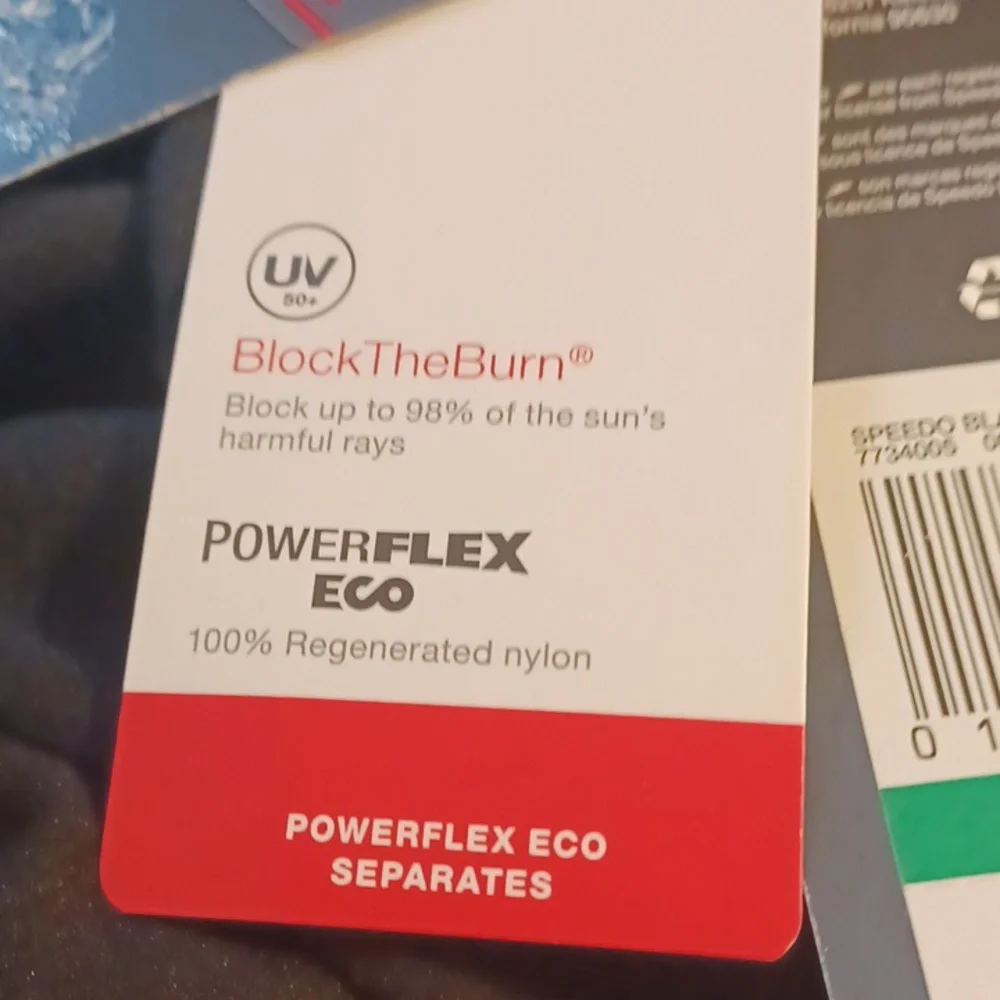 Speedo Women's Powerflex Eco Black Boyshort. Size L - Picture 12 of 14